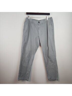 Bearbottom  Men XL 30 Inseam 29" Gray Stretch Pants Elastic Waist